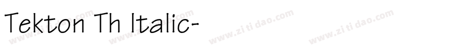 Tekton Th Italic字体转换